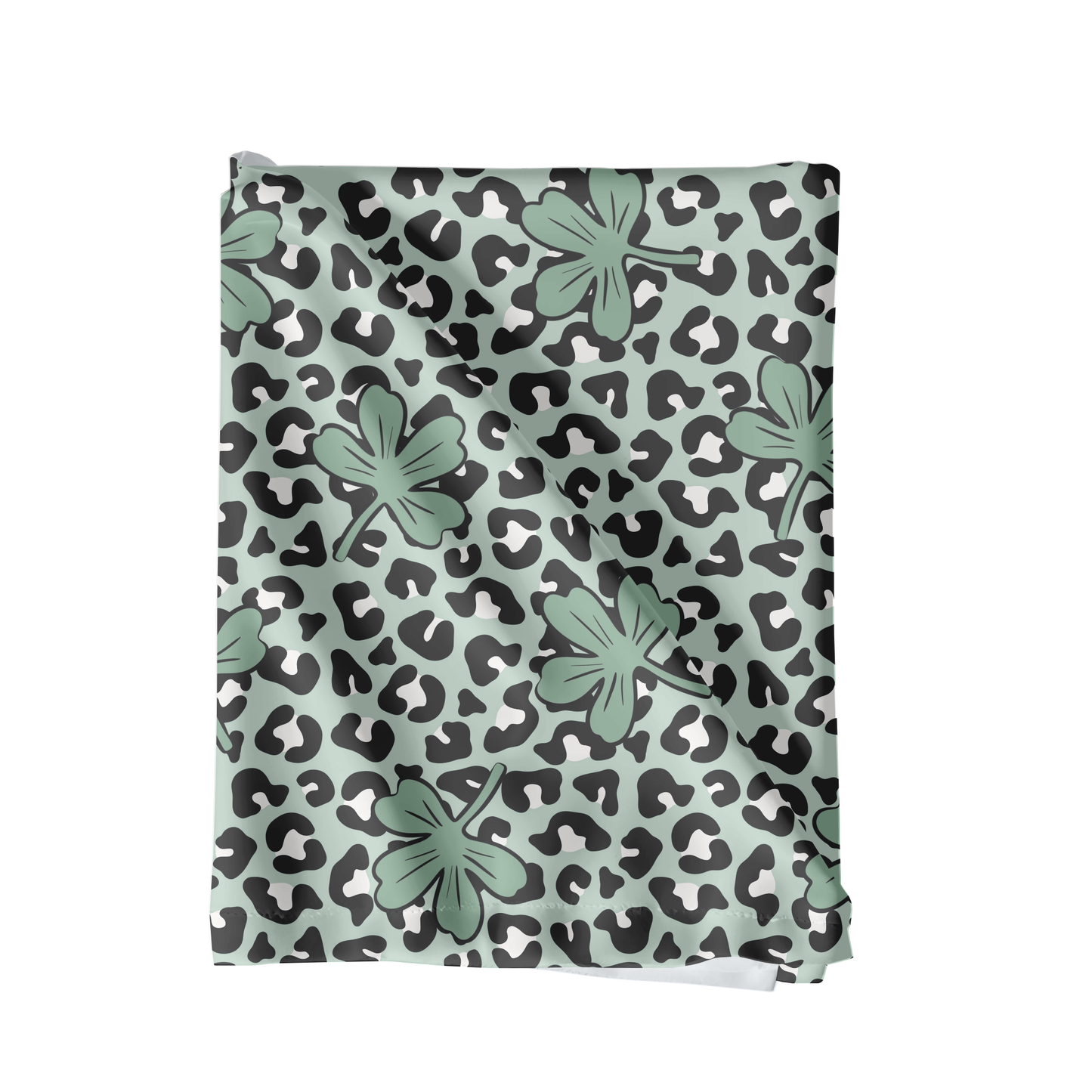 Cheetah clover seamless pattern