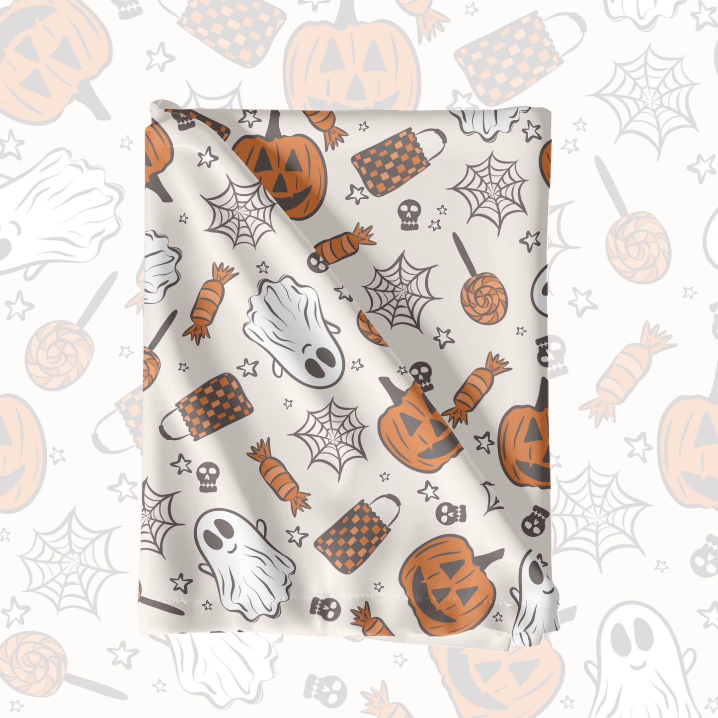 Boys spooky Halloween seamless surface pattern