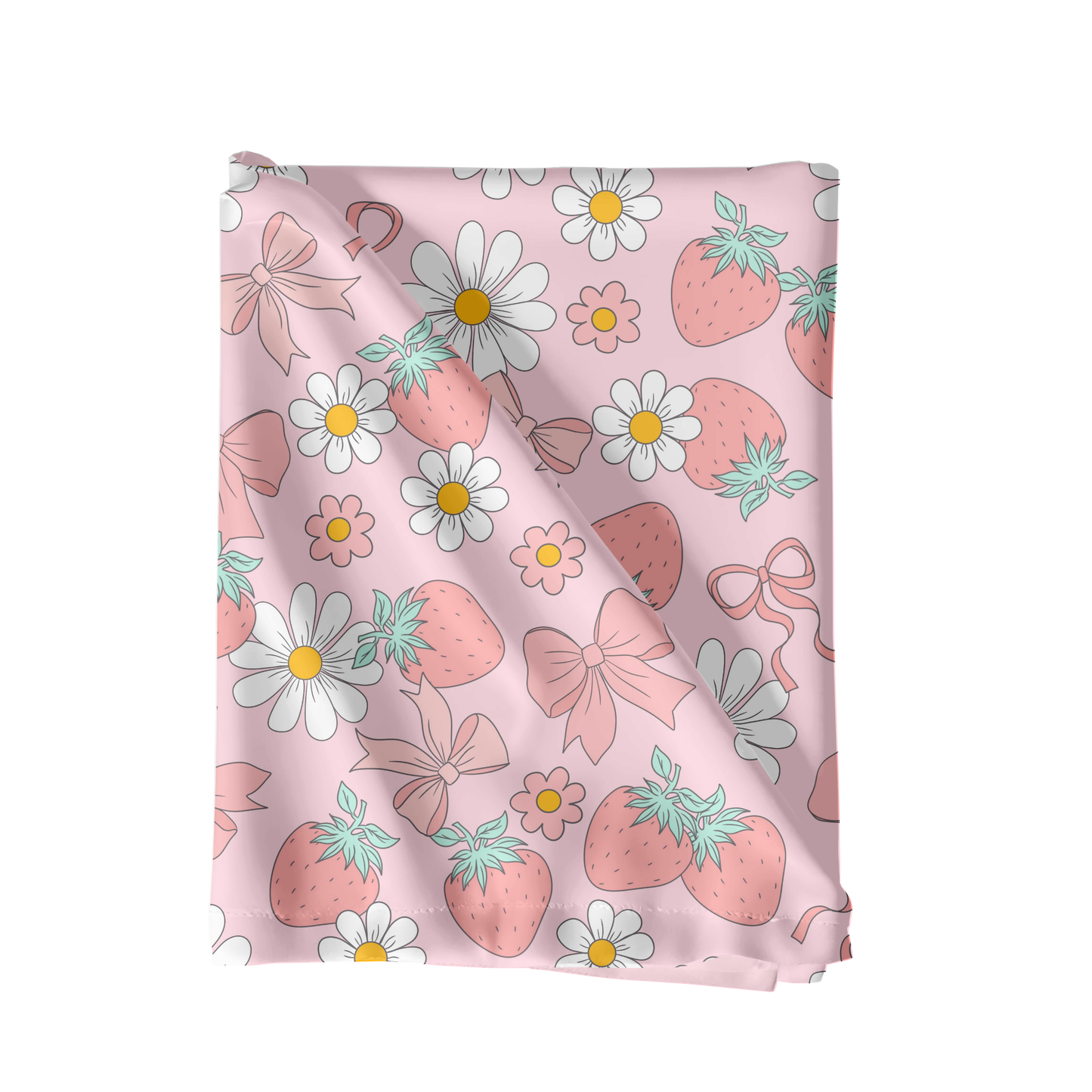 Strawberry Coquette bow floral Pattern