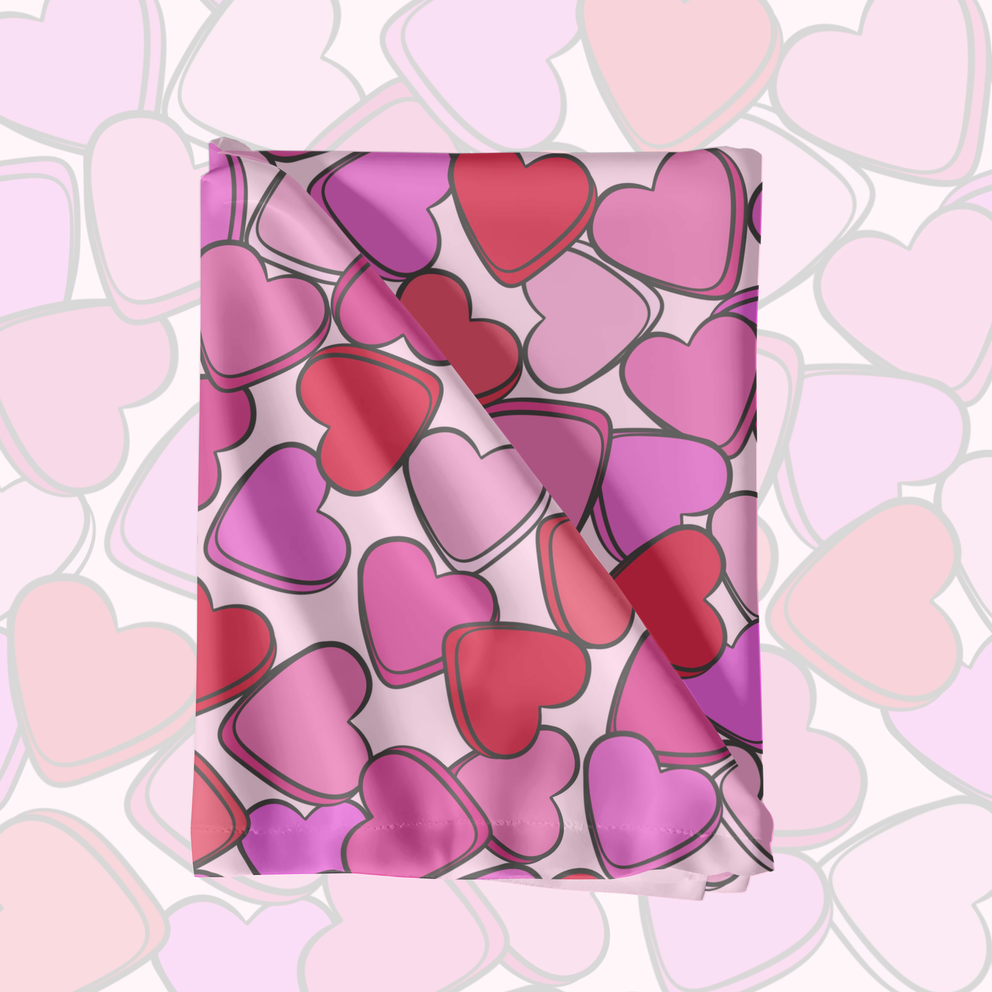Bright hearts valentine seamless pattern