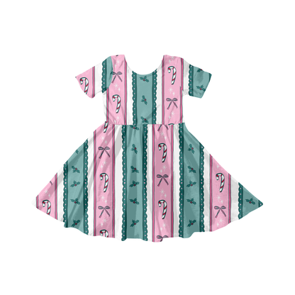 Coquette Christmas Stripe