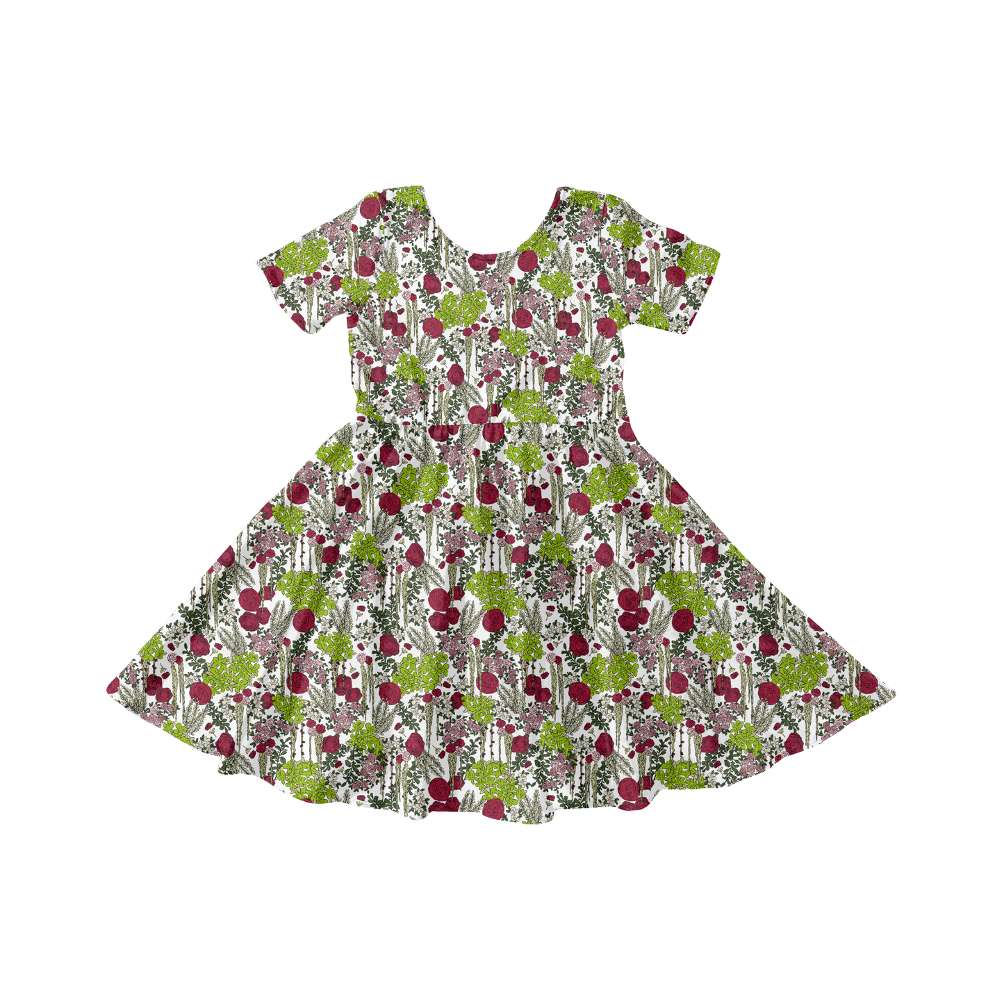 Chartreuse Rose Floral