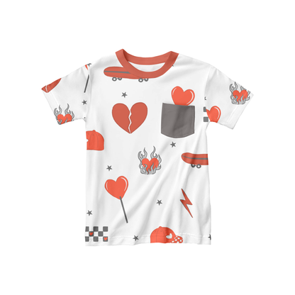 Boy Checkered Valentine Pattern