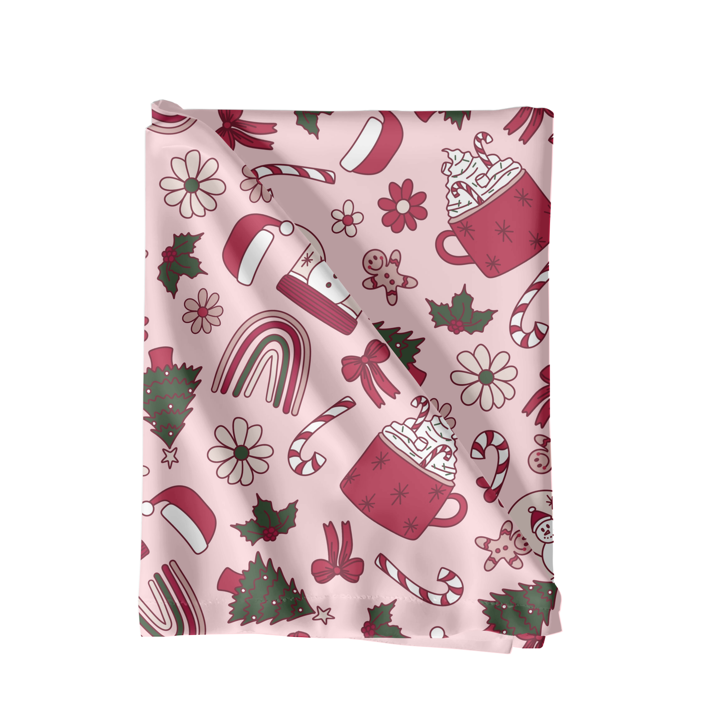 Pink Christmas Seamless pattern