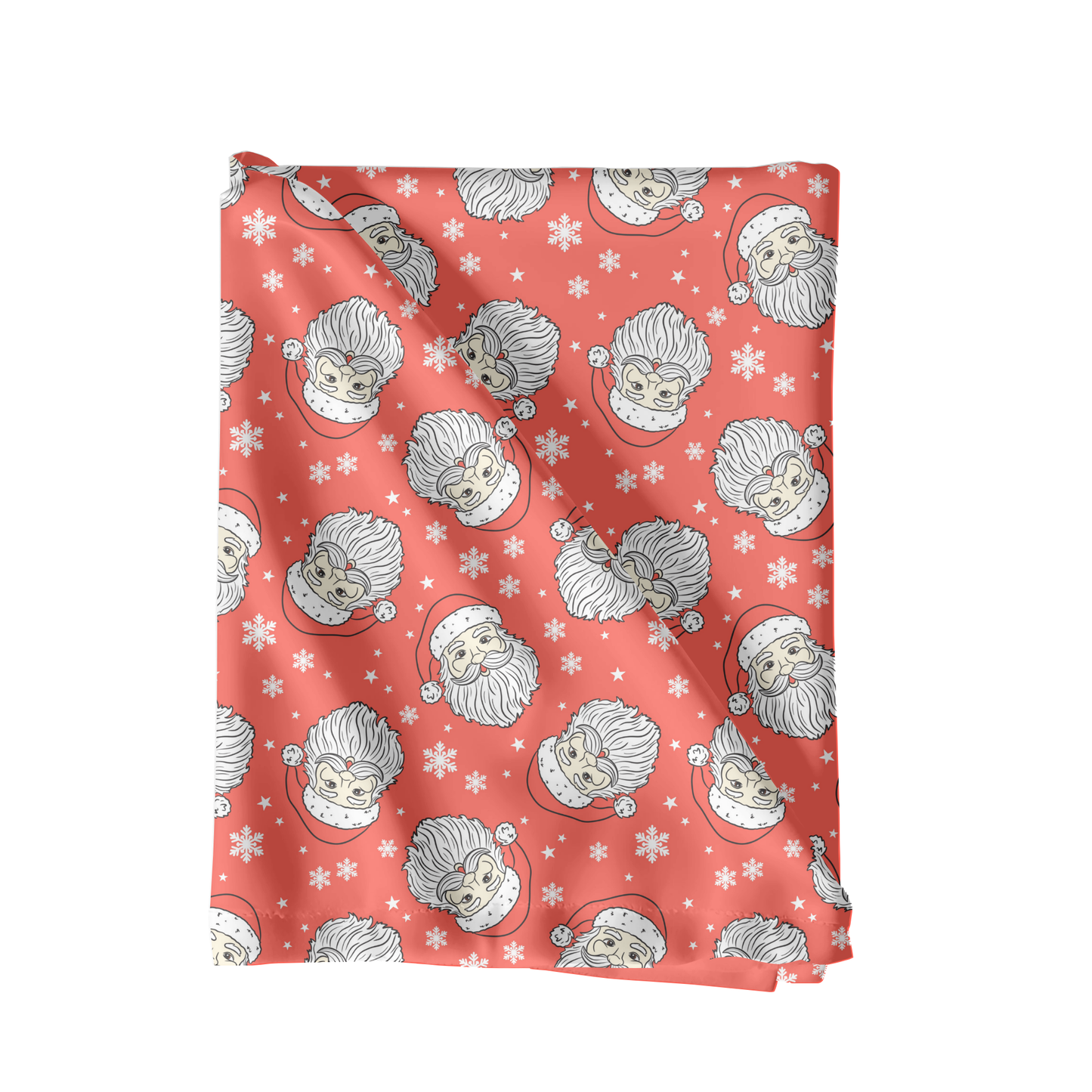 Trendy Red Christmas Santa Seamless pattern