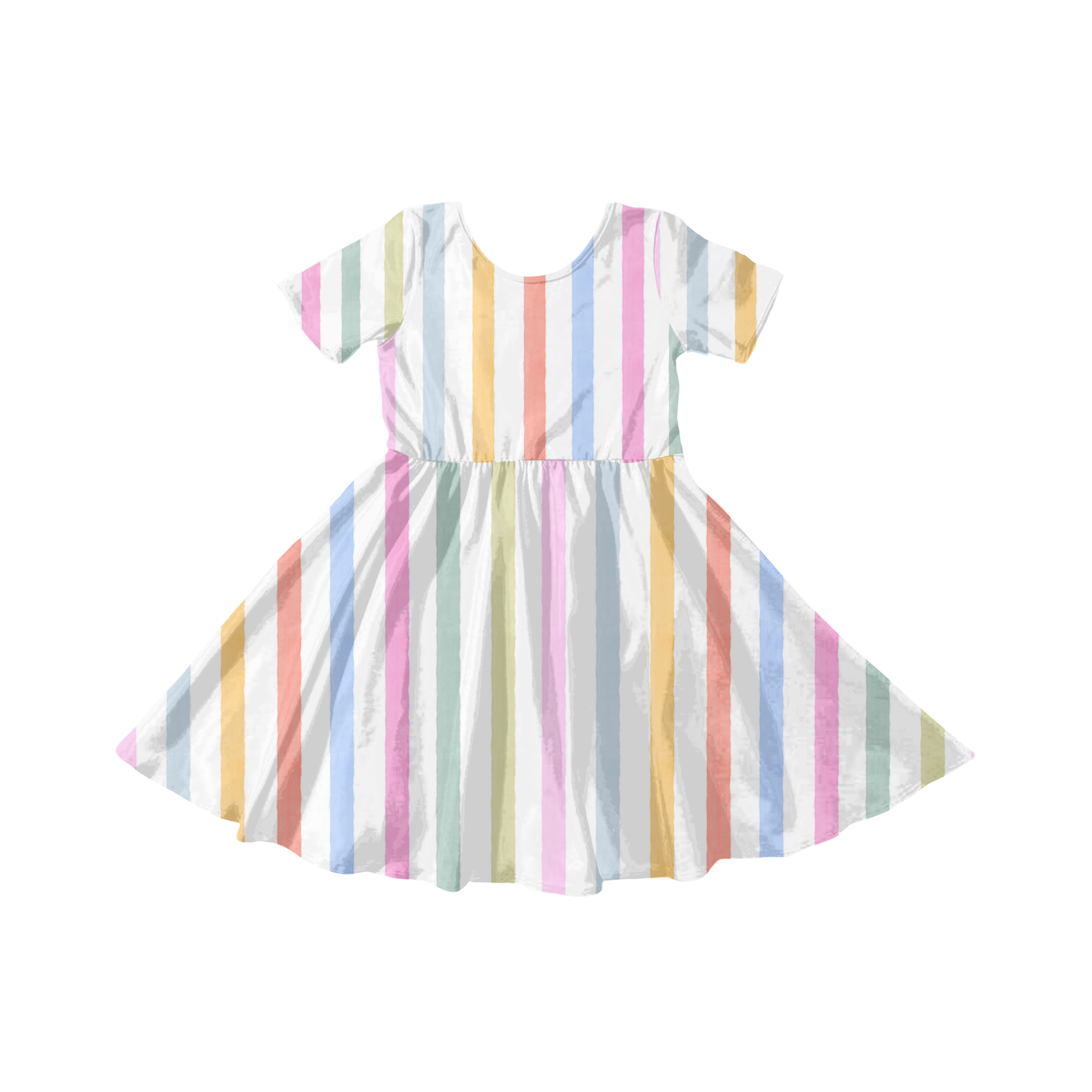 Watercolor Rainbow Stripe