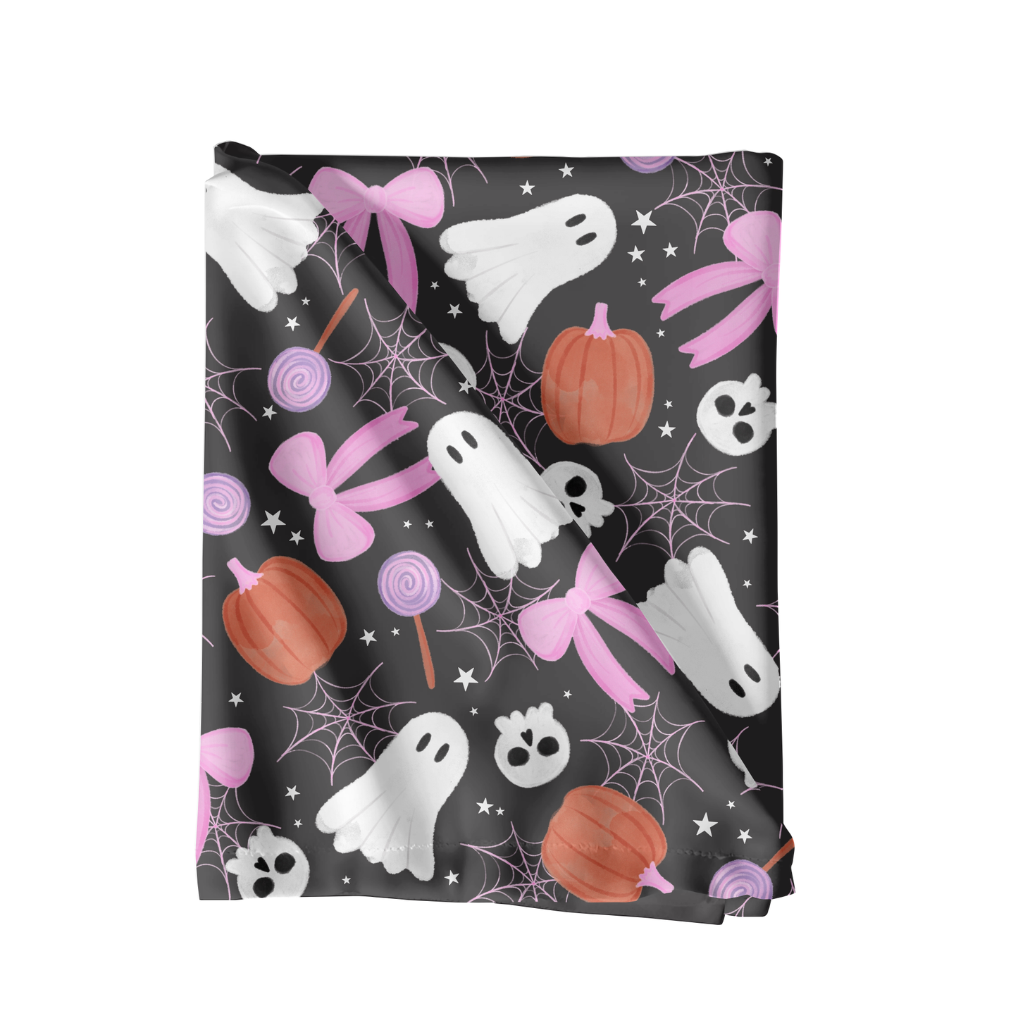 Watercolor Coquette Halloween Seamless Pattern