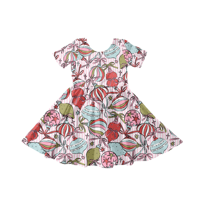 Bright Festive Ornament Stripe