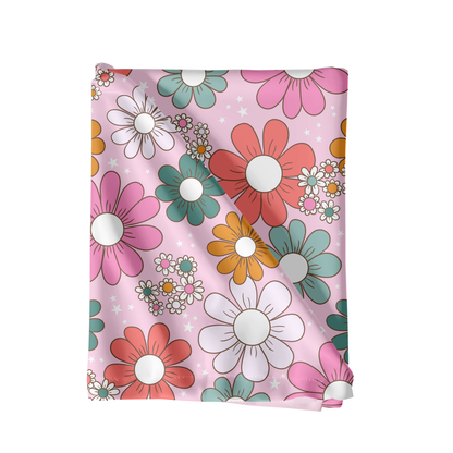 Bright Christmas Daisy Floral Pattern