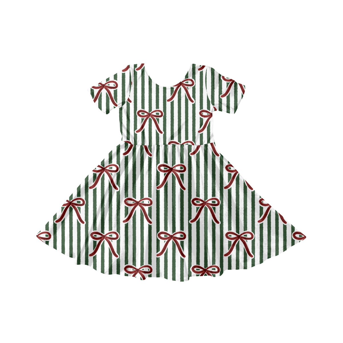 Christmas Bow Stripe