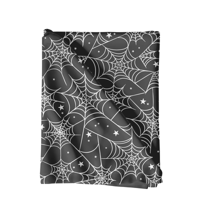 Trendy Spiderweb and stars Seamless Pattern