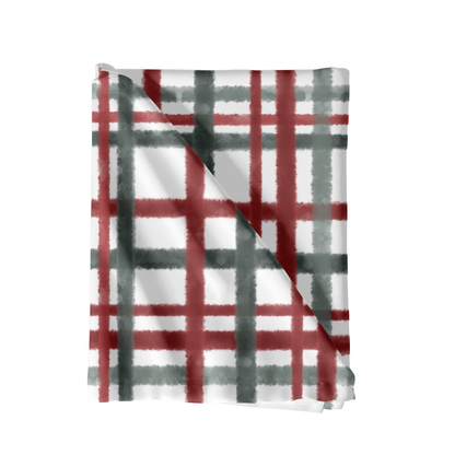 Christmas watercolor plaid Seamless Pattern