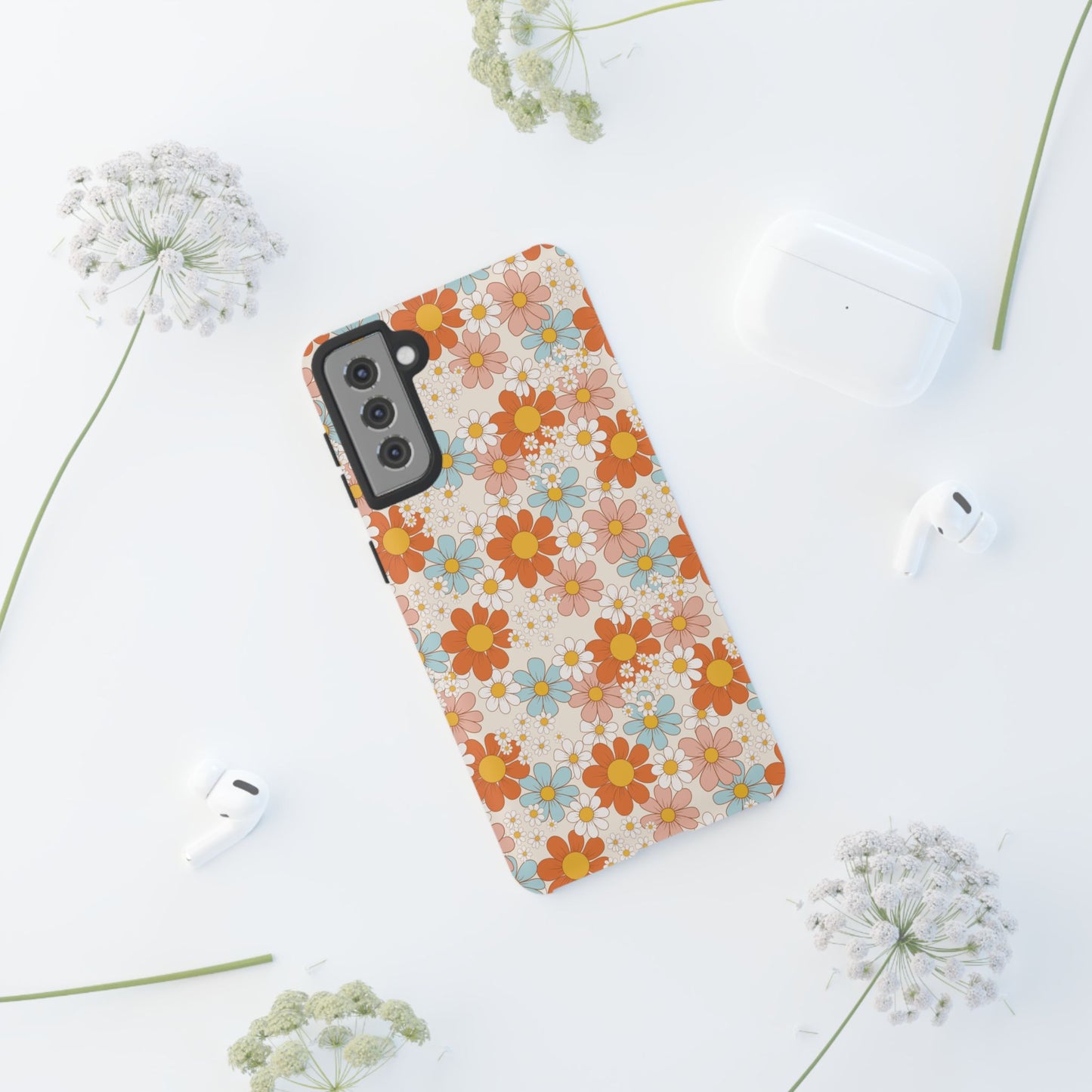 Vintage Retro Daisy Floral Phone Case