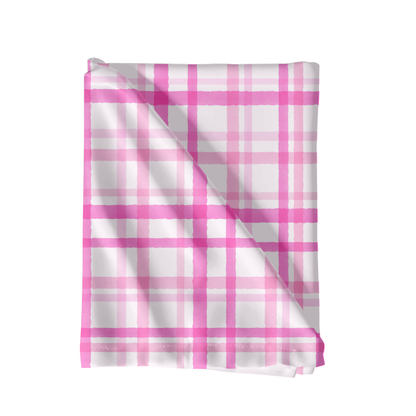 Pink Watercolor Plaid