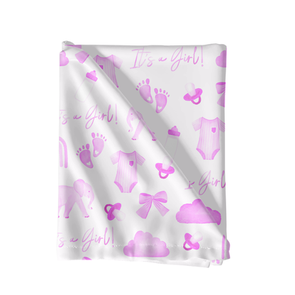 Its a girl Baby shower pattern