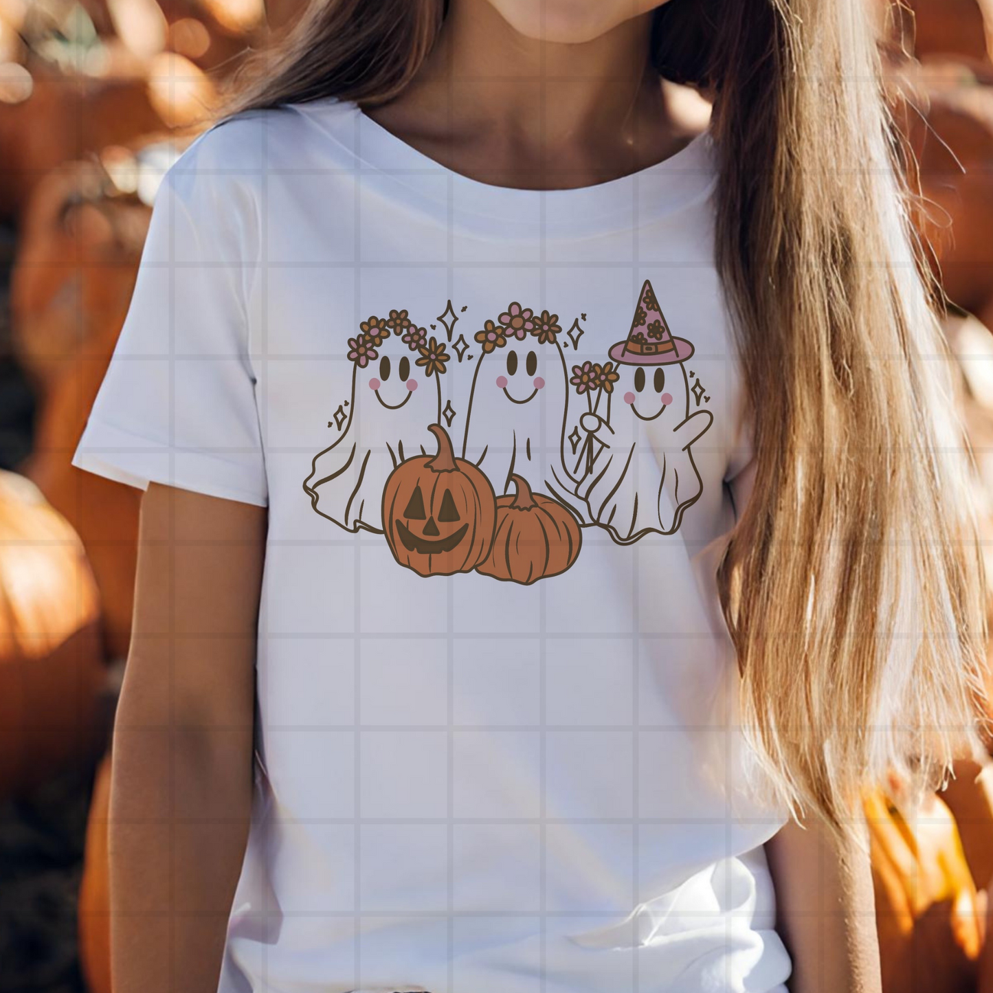 Boho Halloween Ghosts PNG Clipart Design