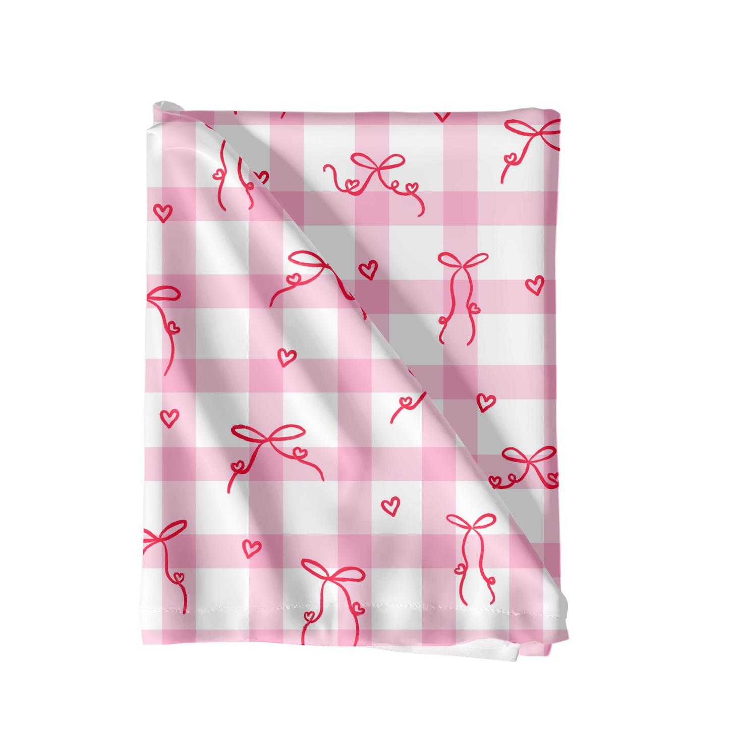 Valentine Gingham Heart Bows