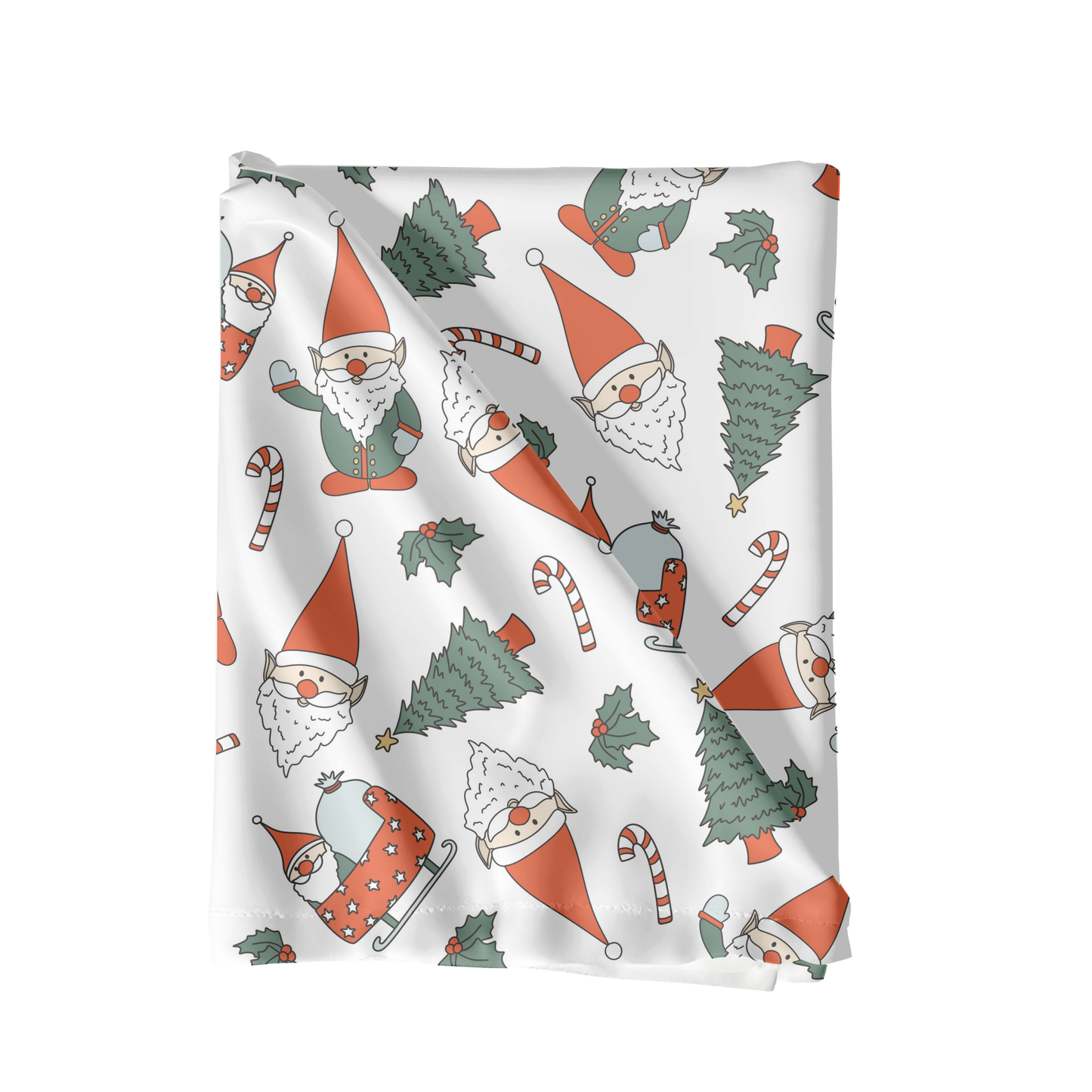 Christmas gnomes Seamless pattern