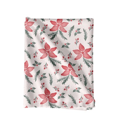 Watercolor Christmas floral Pattern