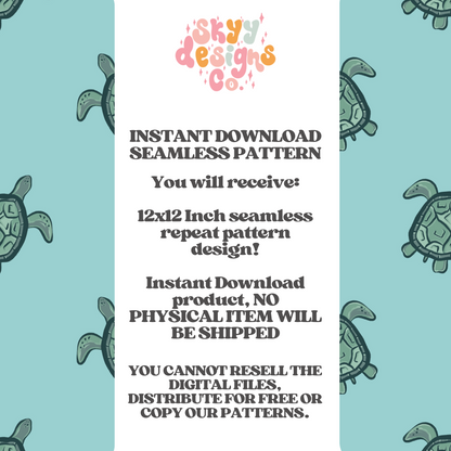 Nautical Turtles Pattern