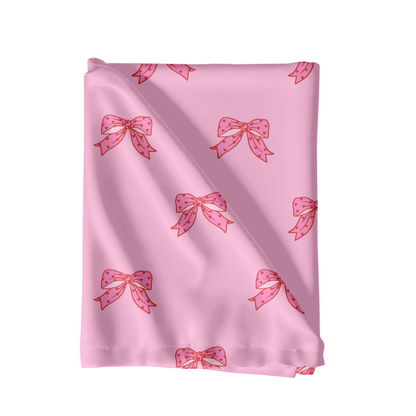 Pink Heart bows Seamless Pattern