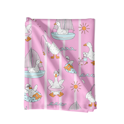 Pink Beach Ducks