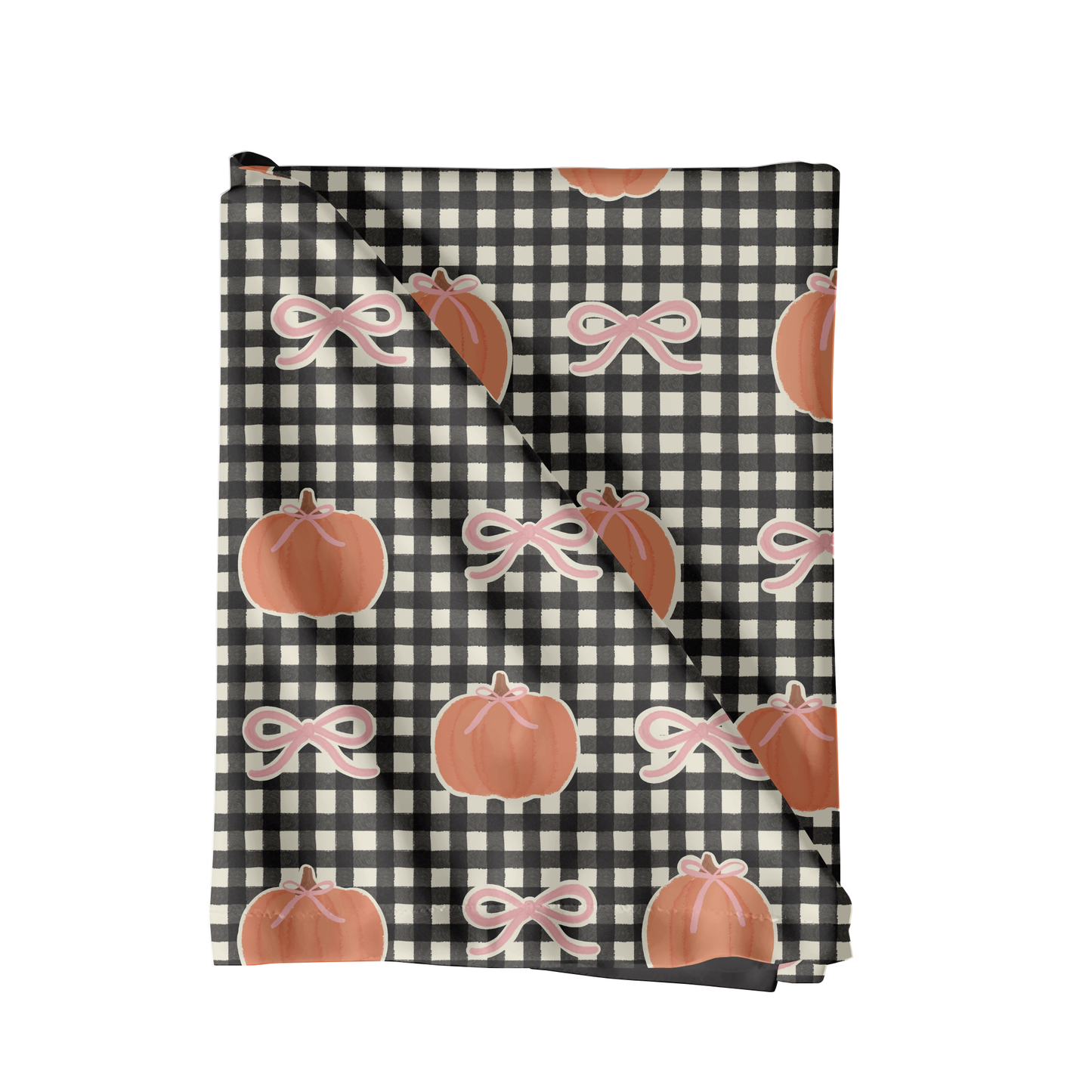 Gingham Pumpkins and Bows