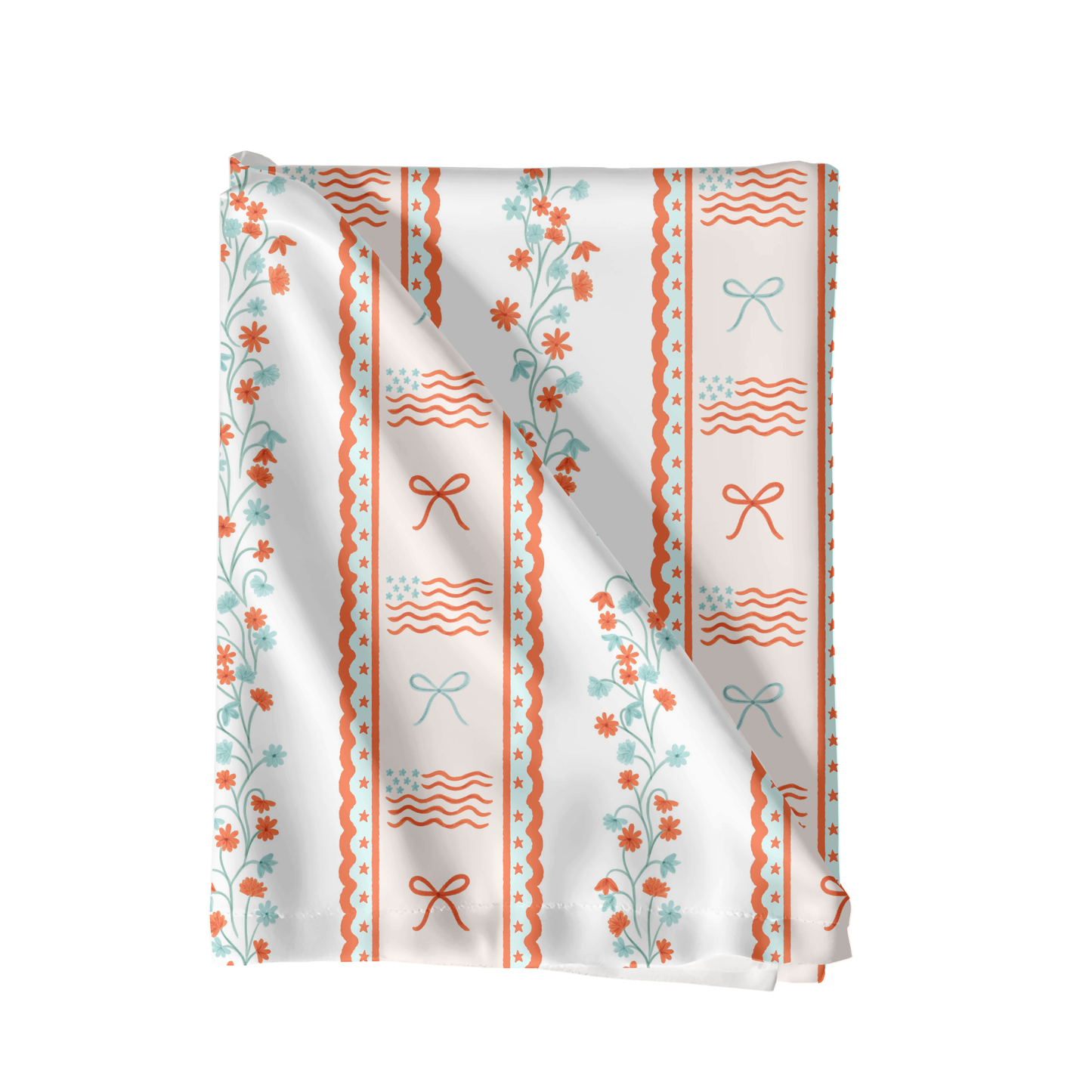 Floral Patriotic Stripe