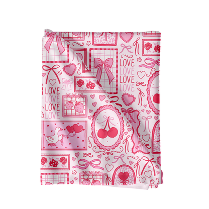 Pink Watercolor Valentine Stamps