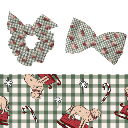 Gingham Winter Dogs