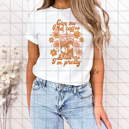 Iced Coffee Girly PNG Design