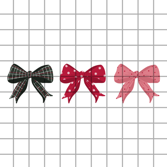 Christmas Coquette bow PNG Design