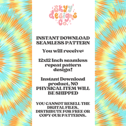 Bright Summer tie dye