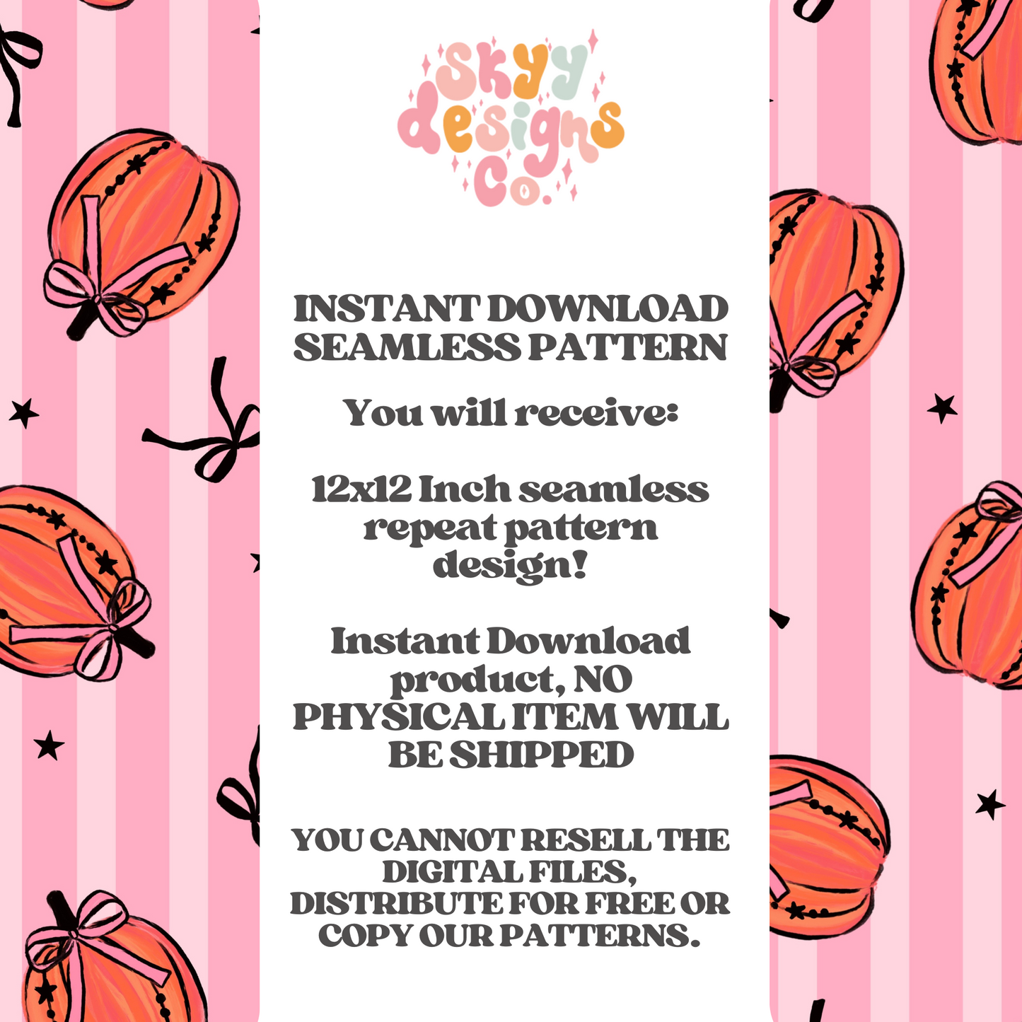 Halloween Pumpkin bow stripe