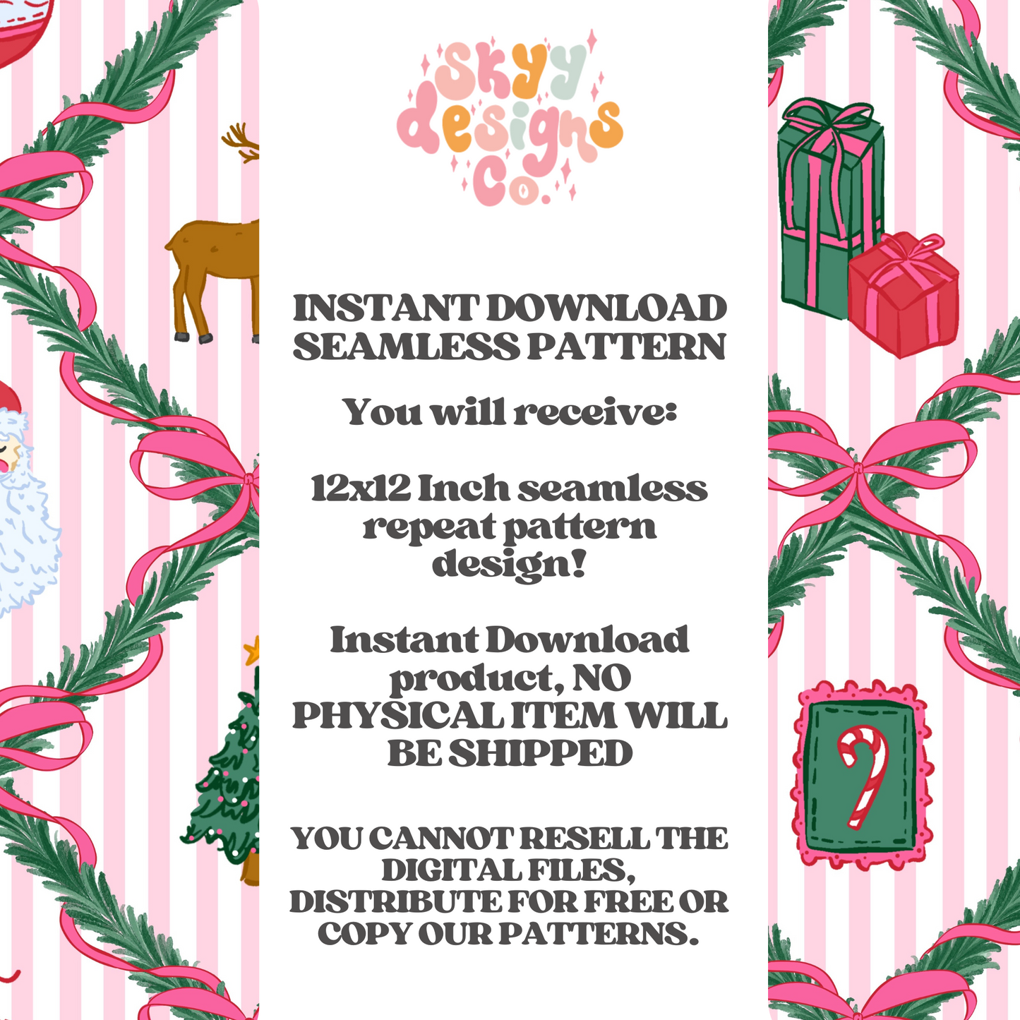 Preppy Christmas patchwork bows