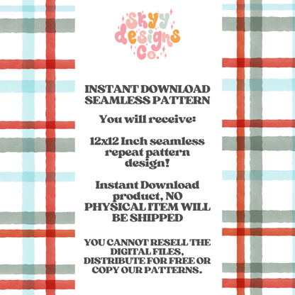 traditional Christmas plaid