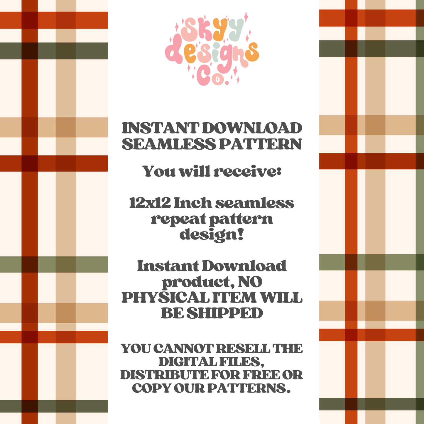 Traditional Christmas gingham