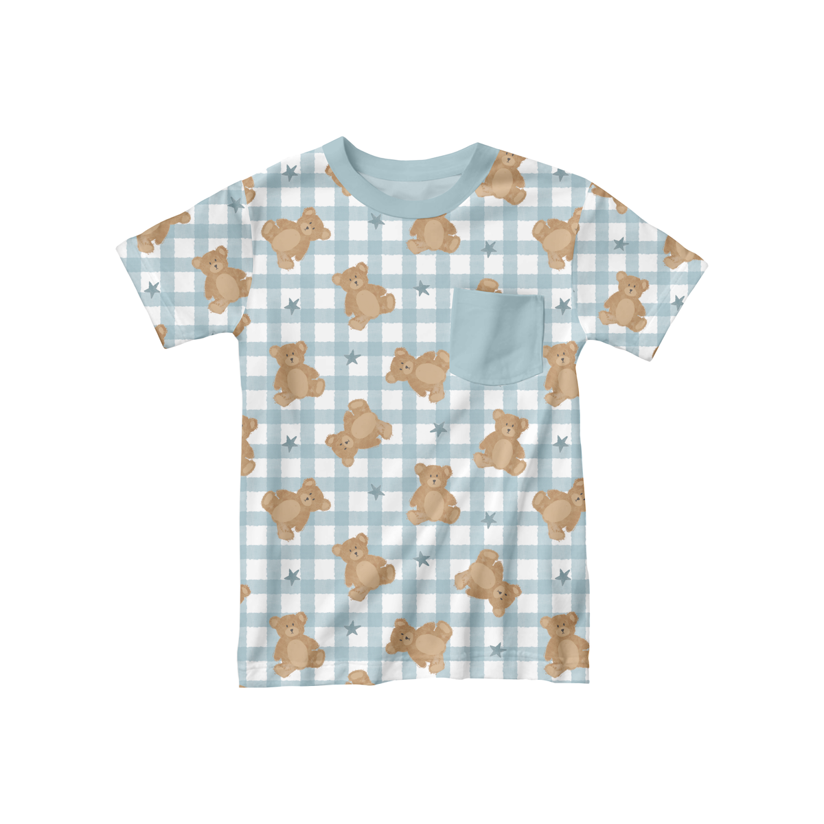 Gingham Watercolor Bears
