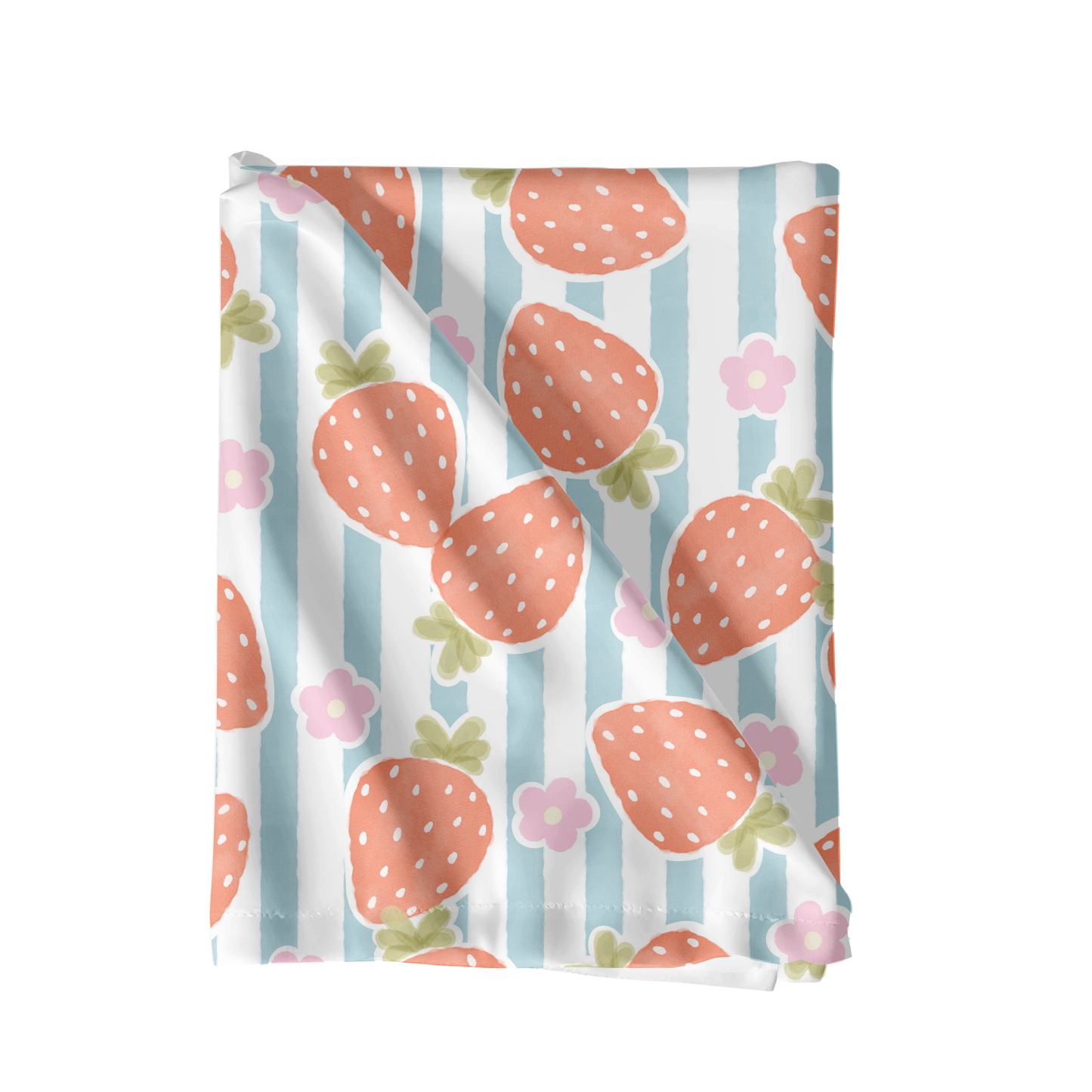 Watercolor Strawberry Stripe