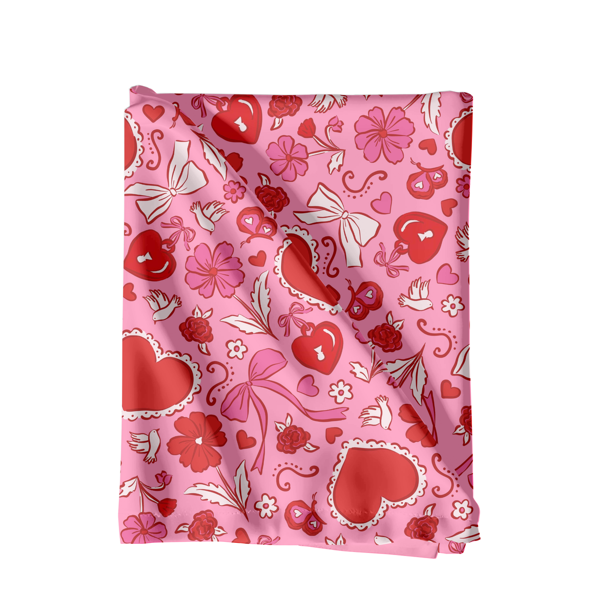 Preppy Valentine floral hearts