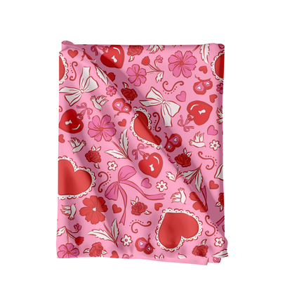 Preppy Valentine floral hearts