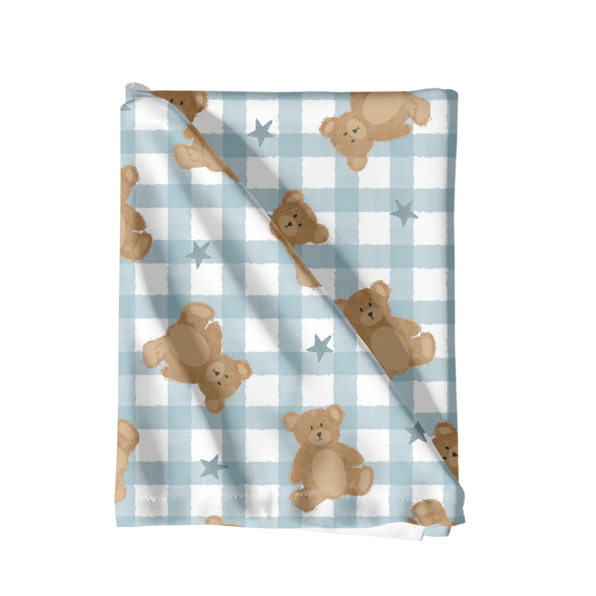 Gingham Watercolor Bears