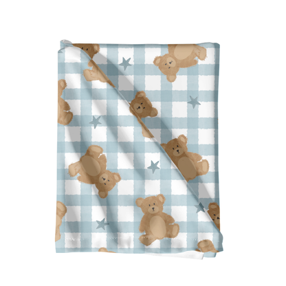 Gingham Watercolor Bears