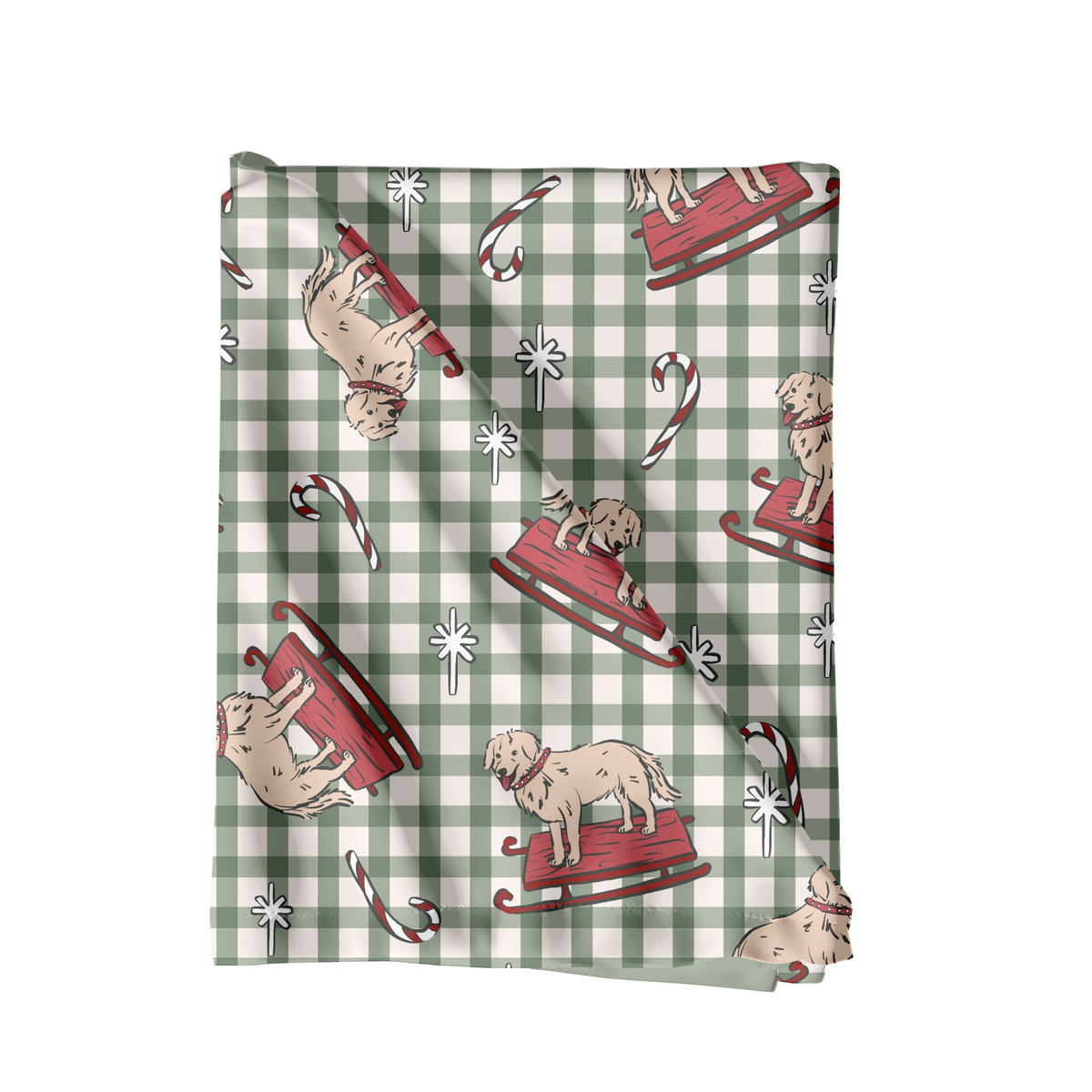 Gingham Winter Dogs