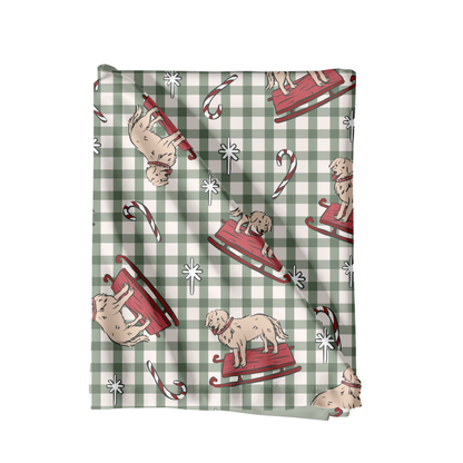 Gingham Winter Dogs