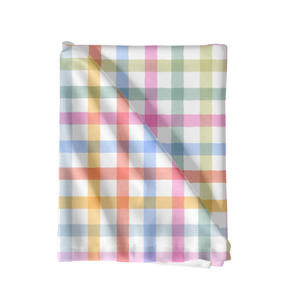 Watercolor Rainbow Gingham