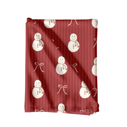 Holiday Snowman Bow