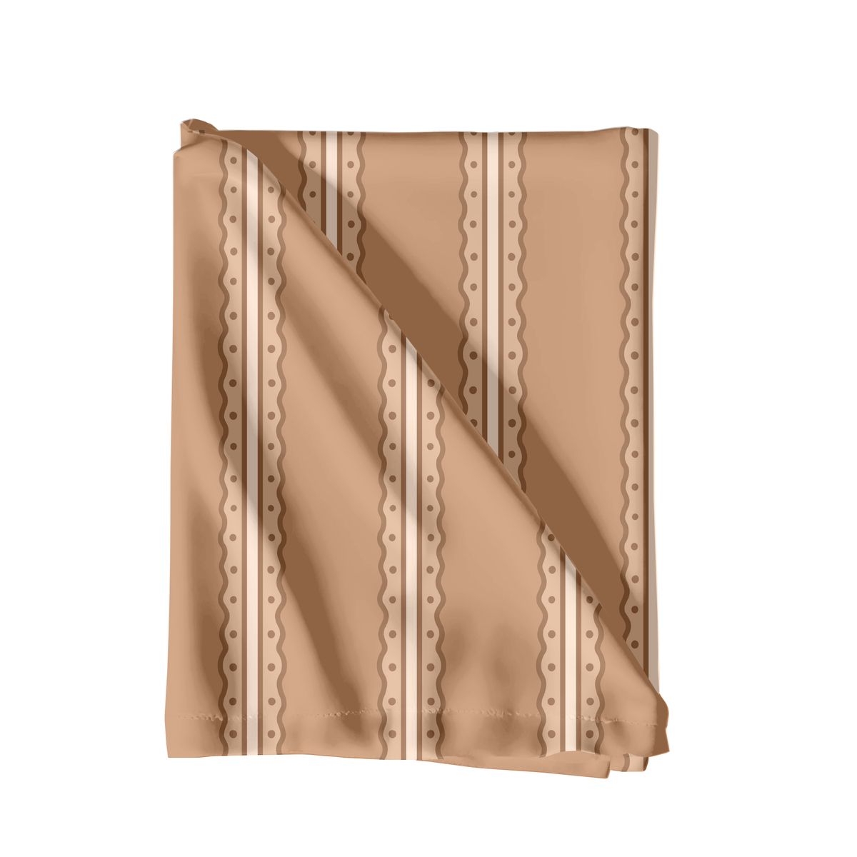 Neutral Gingerbread Stripe