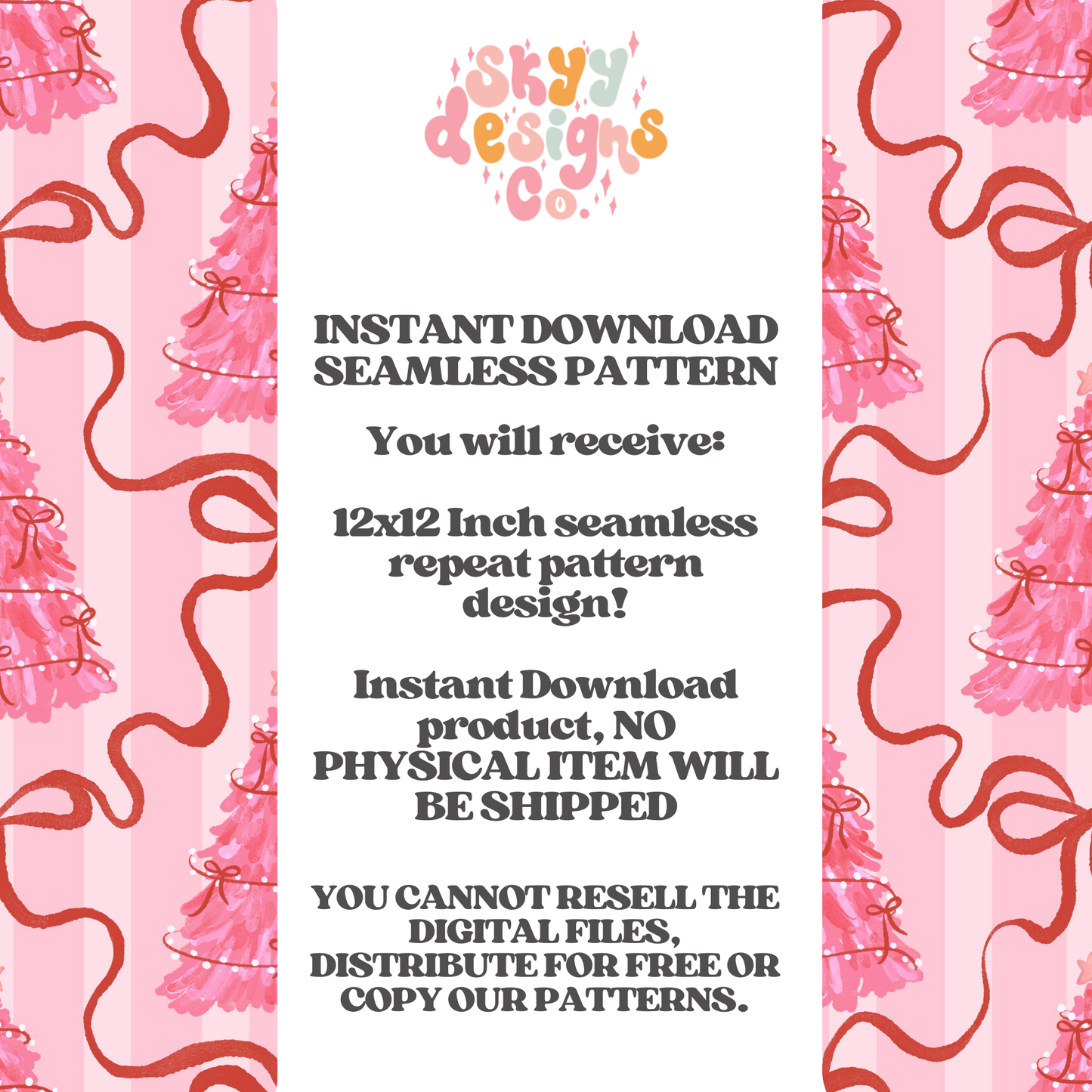 Preppy Bow Christmas trees