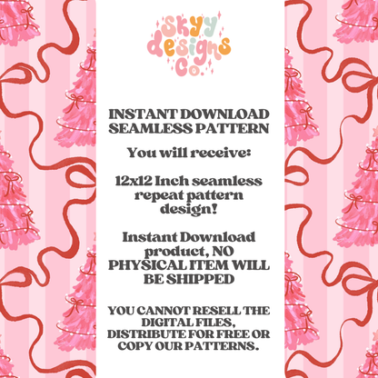 Preppy Bow Christmas trees